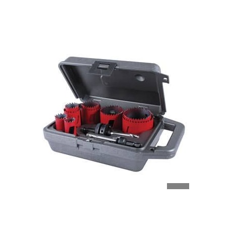 13Pc Maintenance Hole Saw Kit, Variable Pitch